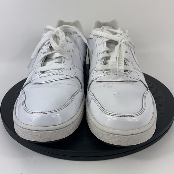 Nike Ebernon Low Triple White Leather Athletic Shoes BV1167-100 Men’s Size 10.5 - Picture 2 of 12
